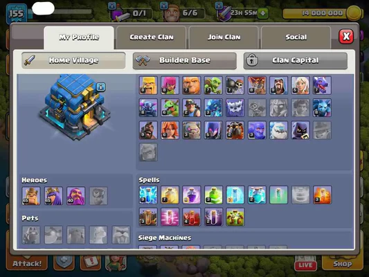 COC TOWN HALL 12 FULLY MAX | LEVEL155 | KB65 AQ65 GW40 - Image 2