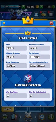 ROYALE LEVEL46 WITH 13MAXED CARD AND 153K GOLD - Image 2