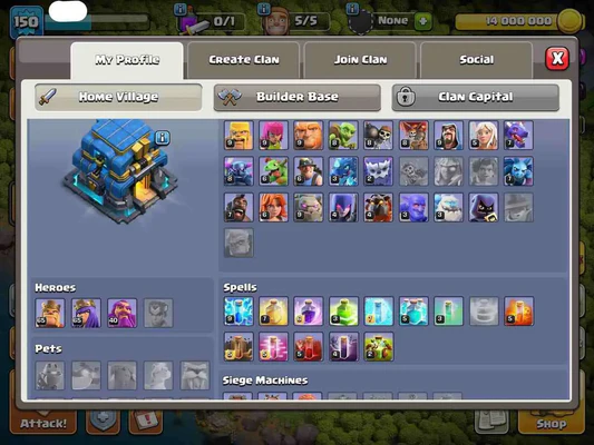 COC TOWN HALL 12 FULLY MAX | LEVEL150 | KB65 AQ65 GW40 - Image 2